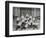 Football Team Relaxing-null-Framed Photographic Print