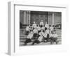 Football Team Relaxing-null-Framed Photographic Print