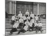 Football Team Relaxing-null-Mounted Photographic Print