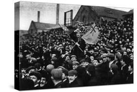 Football: the Cup Tie Crowd at Derby, 1903-null-Stretched Canvas