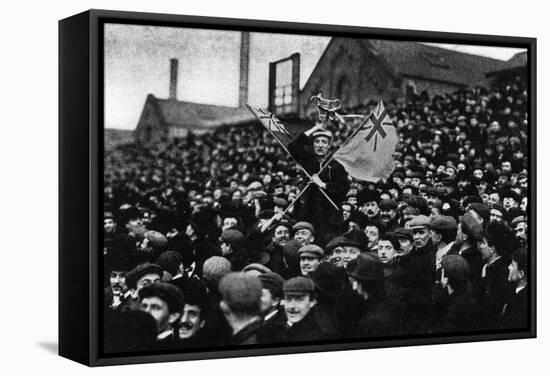 Football: the Cup Tie Crowd at Derby, 1903-null-Framed Stretched Canvas