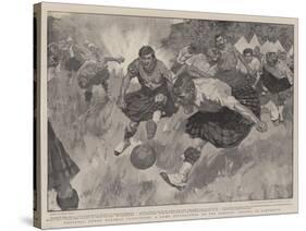 Football under Strange Conditions, a Game Interrupted on the Gordon's Ground at Ladysmith-Frank Craig-Stretched Canvas