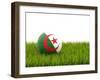 Football with Flag of Algeria-Mikhail Mishchenko-Framed Art Print