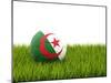 Football with Flag of Algeria-Mikhail Mishchenko-Mounted Art Print