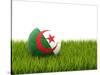 Football with Flag of Algeria-Mikhail Mishchenko-Stretched Canvas