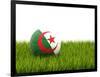 Football with Flag of Algeria-Mikhail Mishchenko-Framed Art Print