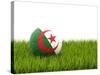 Football with Flag of Algeria-Mikhail Mishchenko-Stretched Canvas