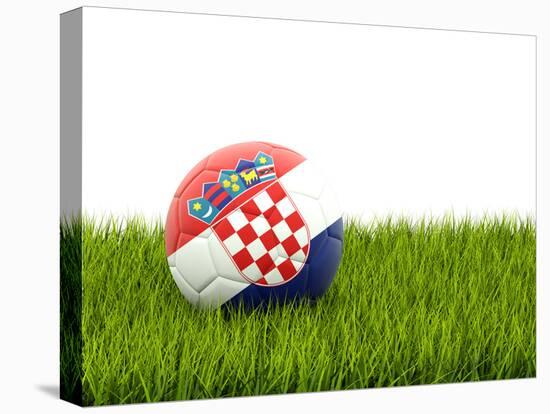 Football with Flag of Croatia-Mikhail Mishchenko-Stretched Canvas