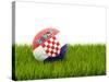 Football with Flag of Croatia-Mikhail Mishchenko-Stretched Canvas