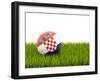 Football with Flag of Croatia-Mikhail Mishchenko-Framed Art Print