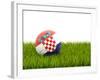 Football with Flag of Croatia-Mikhail Mishchenko-Framed Art Print