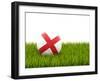 Football with Flag of England-Mikhail Mishchenko-Framed Art Print