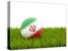 Football with Flag of Iran-Mikhail Mishchenko-Stretched Canvas
