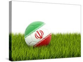 Football with Flag of Iran-Mikhail Mishchenko-Stretched Canvas
