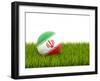 Football with Flag of Iran-Mikhail Mishchenko-Framed Art Print