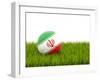 Football with Flag of Iran-Mikhail Mishchenko-Framed Art Print