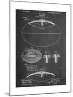 Football With Laces Patent-null-Mounted Print