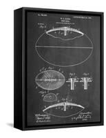 Football With Laces Patent-null-Framed Stretched Canvas