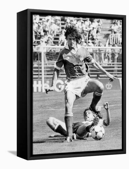 Football World Cup 1982 in Spain : France Team Vs Austria Team, June 28, 1982-null-Framed Stretched Canvas