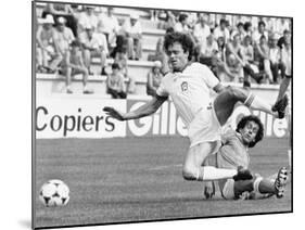 Football World Cup 1982 in Spain: France Team Vs Czechoslovakia Team-null-Mounted Photo