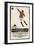 Footballer Leaps for the Ball on a Poster for a Norwegian Sports Calendar-null-Framed Photographic Print