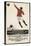Footballer Leaps for the Ball on a Poster for a Norwegian Sports Calendar-null-Stretched Canvas