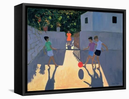 Footballers, Kos, 1993-Andrew Macara-Framed Stretched Canvas