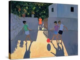 Footballers, Kos, 1993-Andrew Macara-Stretched Canvas