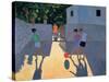 Footballers, Kos, 1993-Andrew Macara-Stretched Canvas