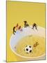 Footballers Looking for Ball in Noodle Soup Pond-Martina Schindler-Mounted Photographic Print