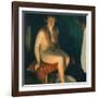 Footbath in front of the fireplace-Erik Theodor Werenskiold-Framed Giclee Print