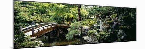 Footbridge across a Pond, Kyoto Imperial Palace Gardens, Kyoto Prefecture, Japan-null-Mounted Photographic Print
