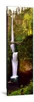 Footbridge in Front of a Waterfall, Multnomah Falls, Columbia River Gorge, Multnomah County, Ore...-null-Stretched Canvas