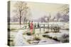 Footbridge in Winter-Stanley Cooke-Stretched Canvas