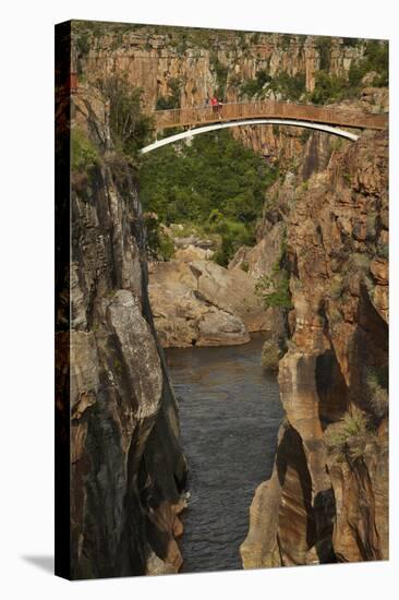 Footbridge over Blyde River, Blyde River Canyon Reserve, South Africa-David Wall-Stretched Canvas