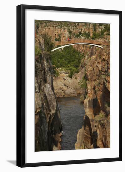 Footbridge over Blyde River, Blyde River Canyon Reserve, South Africa-David Wall-Framed Photographic Print