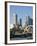 Footbridge Over the River Yarra and City Skyline, Melbourne, Victoria, Australia-Ken Gillham-Framed Photographic Print