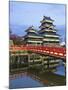 Footbridge spanning moat at Matsumoto Castle-Rudy Sulgan-Mounted Photographic Print