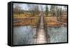 Footbridge-Robert Goldwitz-Framed Stretched Canvas