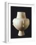 Footed Globular Vase in White Marble from Necropolis of Plastiras in Paros-null-Framed Giclee Print