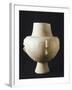 Footed Globular Vase in White Marble from Necropolis of Plastiras in Paros-null-Framed Giclee Print