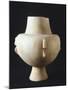 Footed Globular Vase in White Marble from Necropolis of Plastiras in Paros-null-Mounted Giclee Print