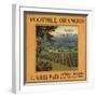 Foothill Oranges Brand - Sierra Madre, California - Citrus Crate Label-Lantern Press-Framed Art Print