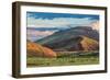 Foothills of Rocky Mountains in Colorado - Red Mountain Open Space near Fort Collins with a Dam on-PixelsAway-Framed Photographic Print