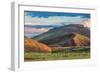 Foothills of Rocky Mountains in Colorado - Red Mountain Open Space near Fort Collins with a Dam on-PixelsAway-Framed Photographic Print