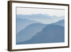 Foothills of the Himalayas in East Bhutan Take on an Ethereal Appearance in Early Morning Mist-Alex Treadway-Framed Photographic Print