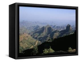 Foothills of the Mountain Range, Simien Mountains, Ethiopia, Africa-David Poole-Framed Stretched Canvas