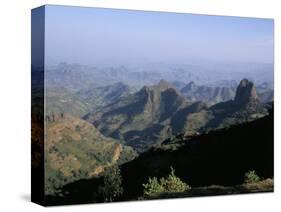 Foothills of the Mountain Range, Simien Mountains, Ethiopia, Africa-David Poole-Stretched Canvas