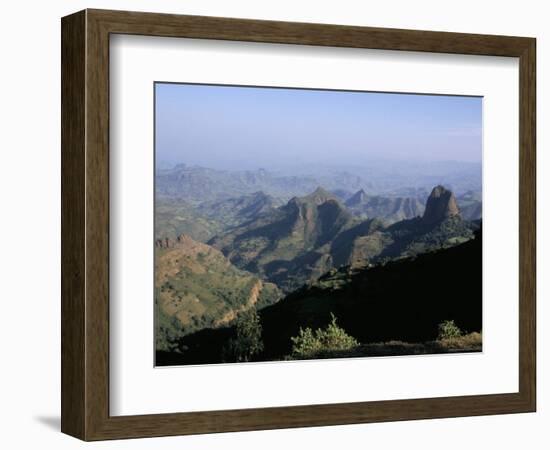 Foothills of the Mountain Range, Simien Mountains, Ethiopia, Africa-David Poole-Framed Photographic Print