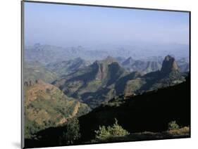 Foothills of the Mountain Range, Simien Mountains, Ethiopia, Africa-David Poole-Mounted Photographic Print